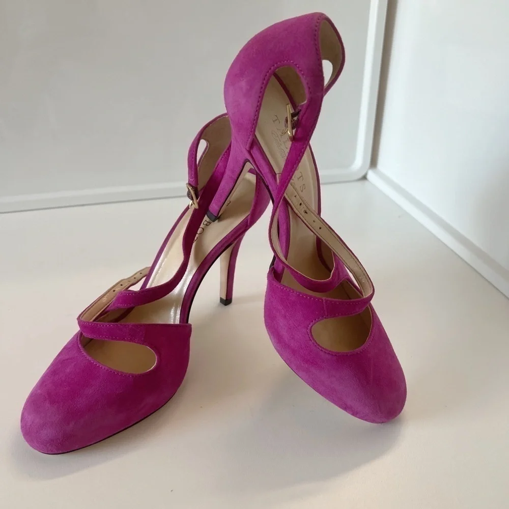 Talbots Strappy Fuchsia Heels Pump sz. 7M